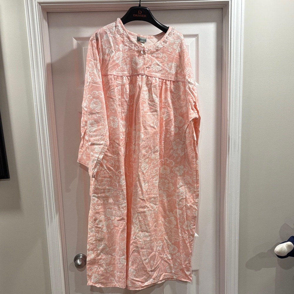 Pink Floral Long Sleeve Dress